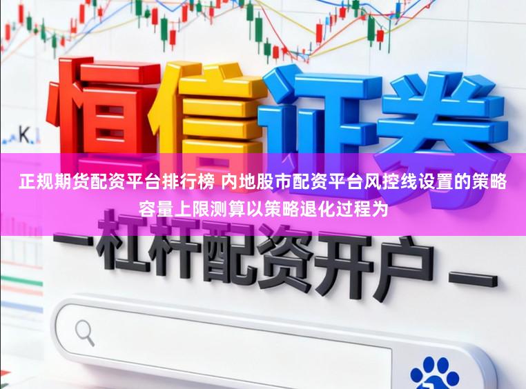 正规期货配资平台排行榜 内地股市配资平台风控线设置的策略容量上限测算以策略退化过程为