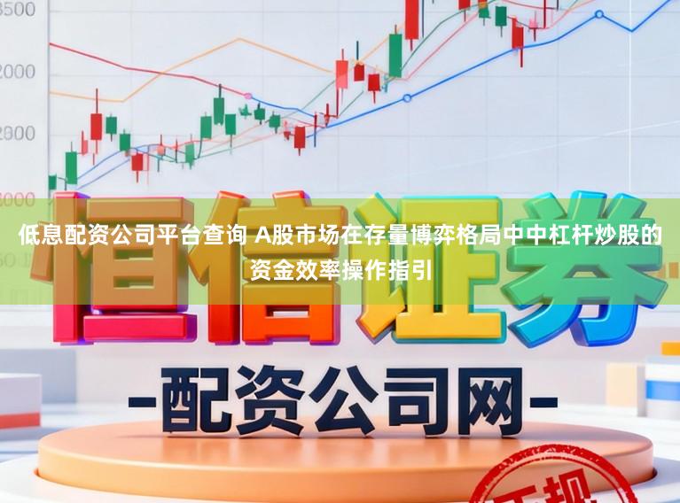 低息配资公司平台查询 A股市场在存量博弈格局中中杠杆炒股的资金效率操作指引